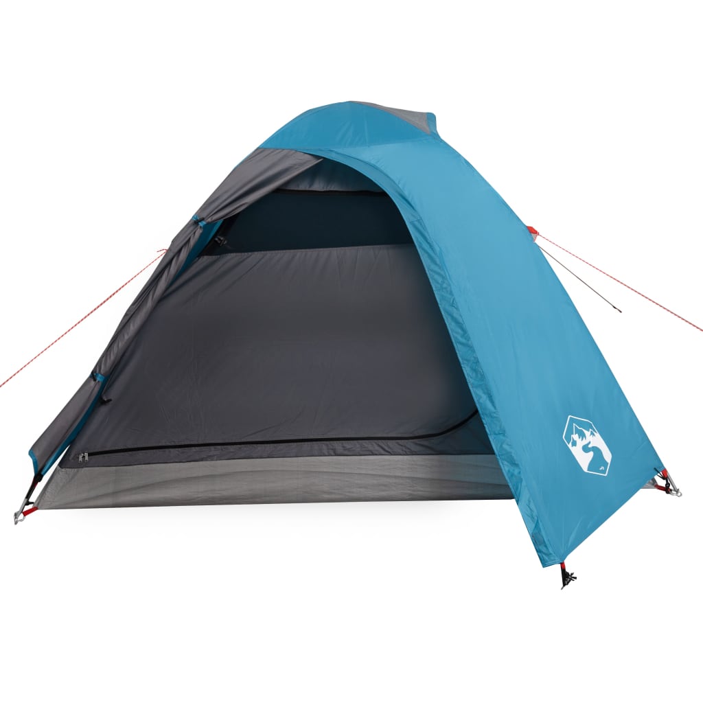 Camping Tent Dome 3-Person Blue Waterproof