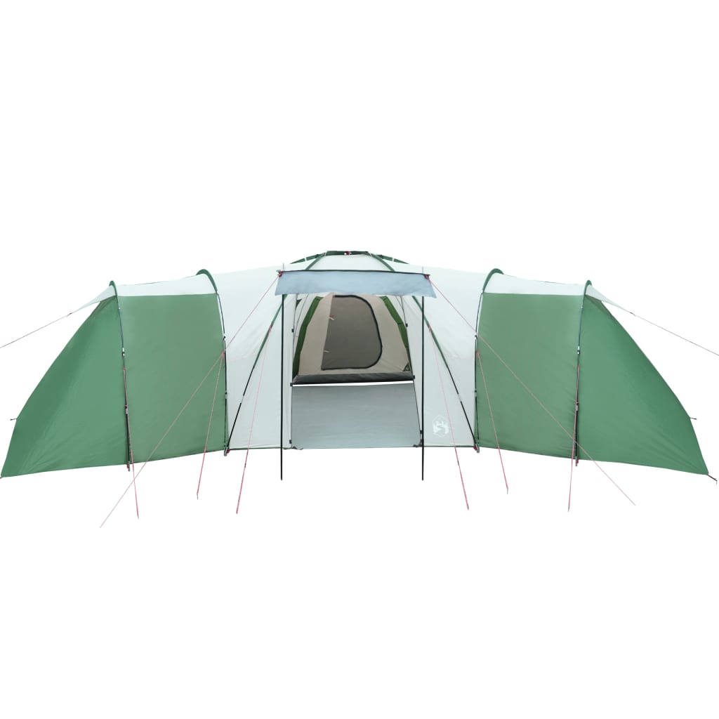 Camping Tent 12 Persons Green 840x720x200 cm 185T Taffeta