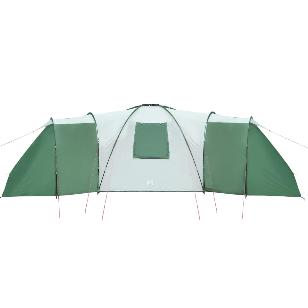 Camping Tent 12 Persons Green 840x720x200 cm 185T Taffeta