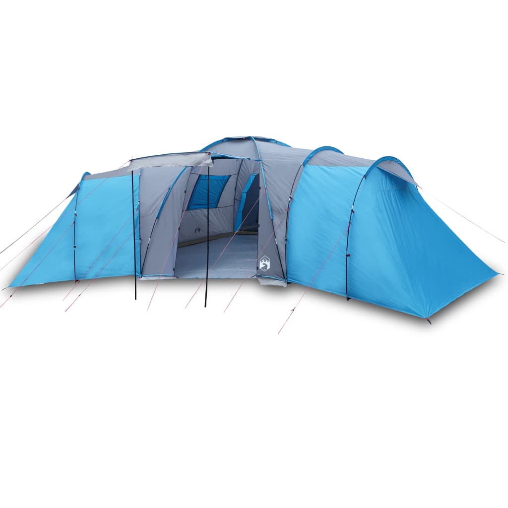 Family Tent Dome 12-Person Blue Waterproof