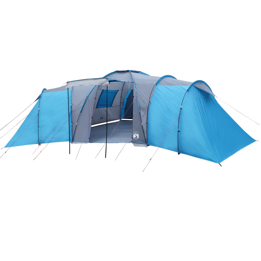 Family Tent Dome 12-Person Blue Waterproof