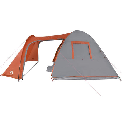 Family Tent Dome 6-Person Orange Waterproof