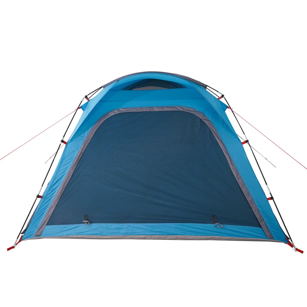 Camping Tent 4-Person Blue Quick Release Waterproof