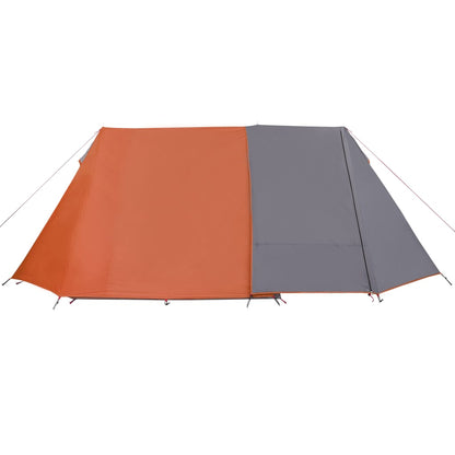 Camping Tent 3-Person Grey and Orange Waterproof