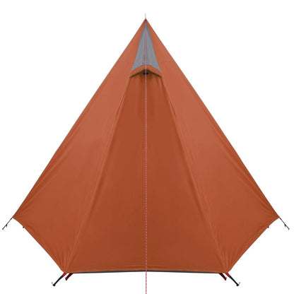 Camping Tent 3-Person Grey and Orange Waterproof