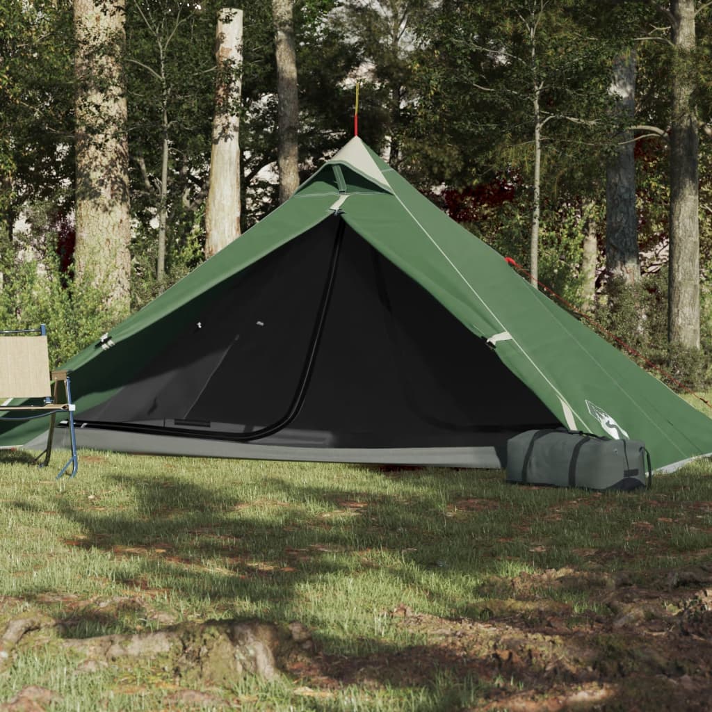 Camping Tent Tipi 1-Person Green Waterproof