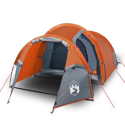 Camping Tent Tunnel 2-Person Orange Waterproof