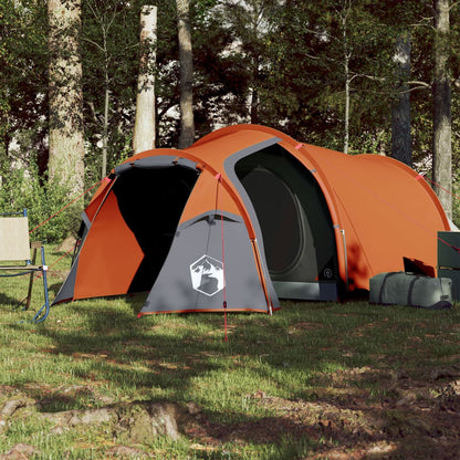 Camping Tent Tunnel 2-Person Orange Waterproof