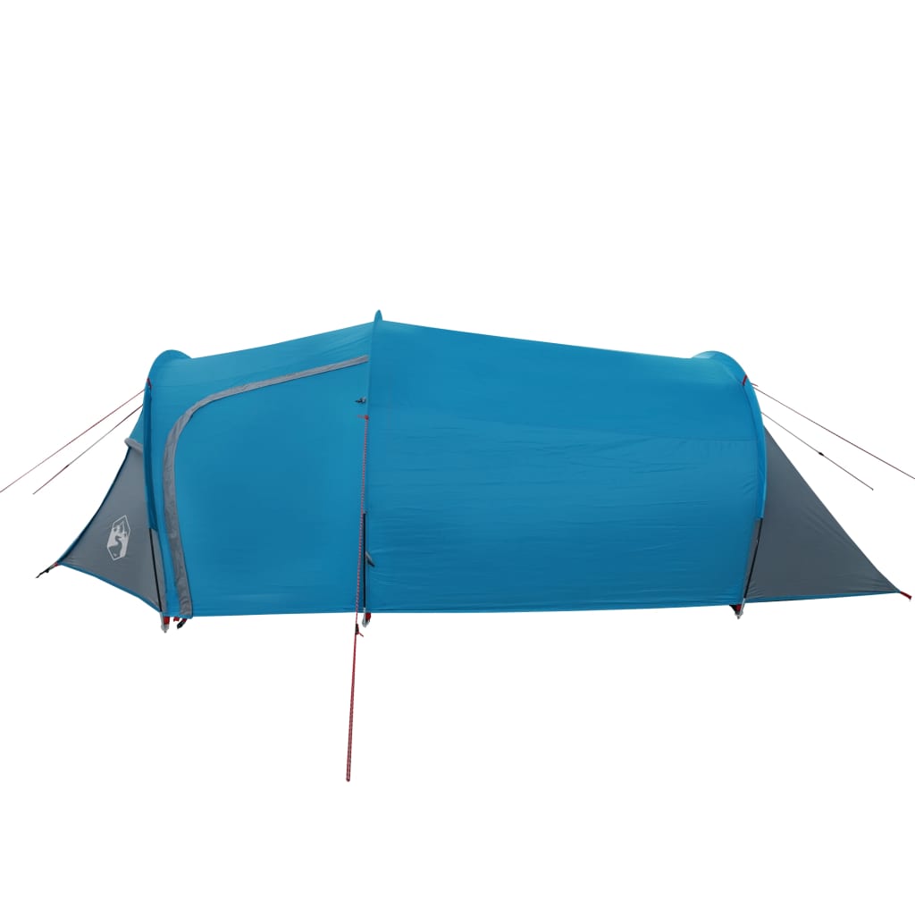 Camping Tent Tunnel 3-Person Blue Waterproof