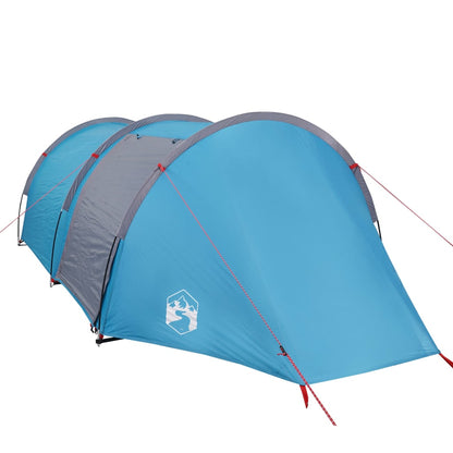 Camping Tent 4 Persons Blue 405x170x106 cm 185T Taffeta