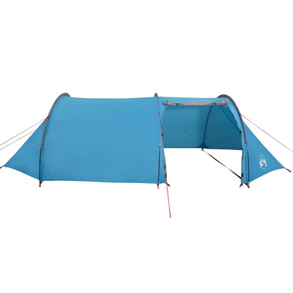 Camping Tent 4 Persons Blue 405x170x106 cm 185T Taffeta