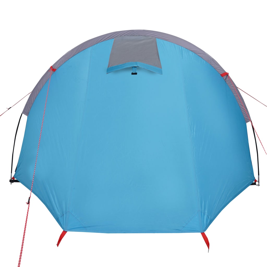 Camping Tent 4 Persons Blue 405x170x106 cm 185T Taffeta