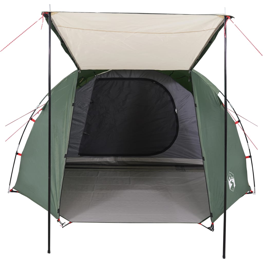 Camping Tent Tunnel 4-Person Green Waterproof