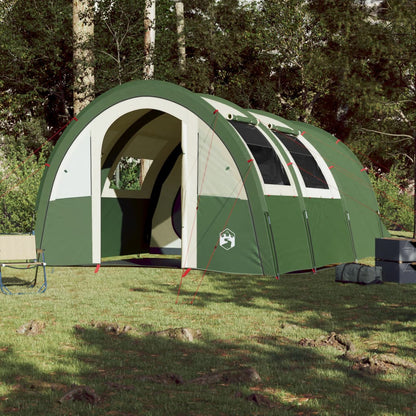 Camping Tent 4 Persons Green 483x340x193 cm 185T Taffeta