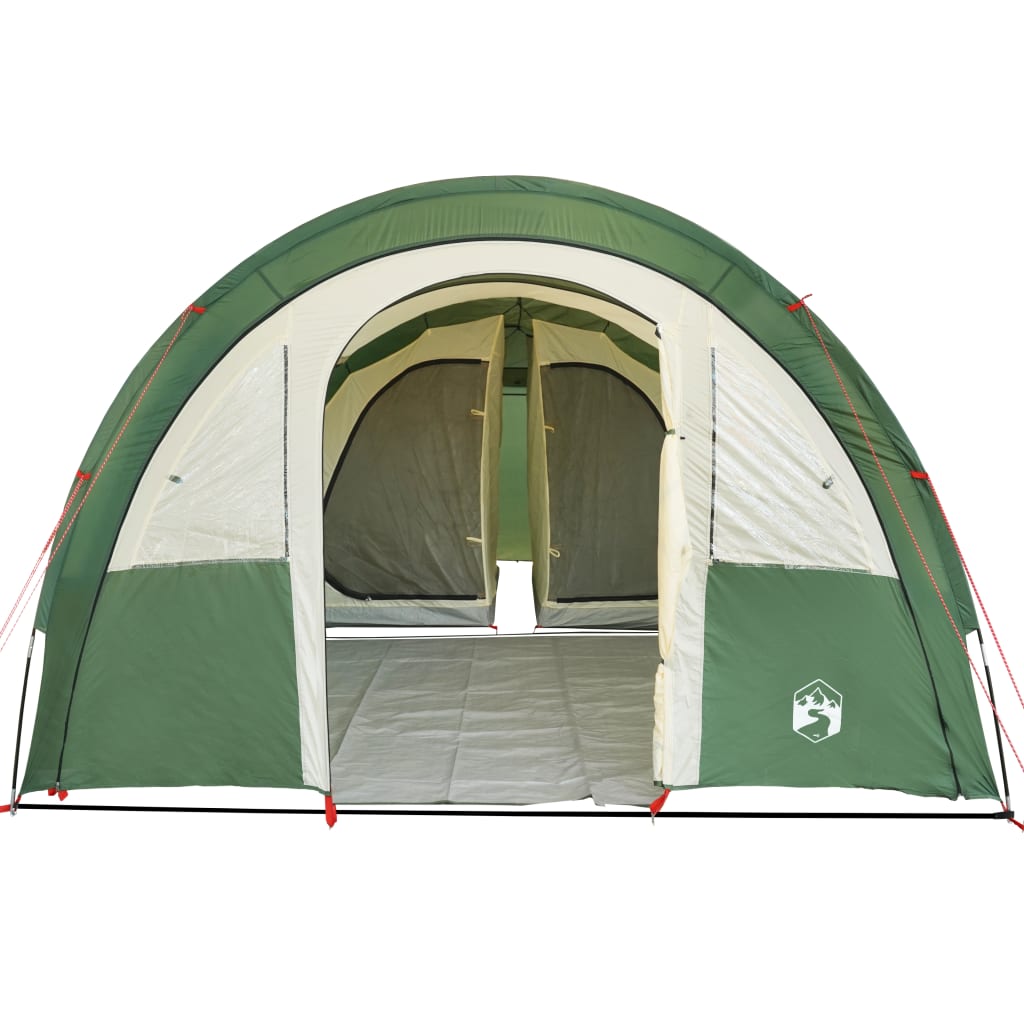 Camping Tent 4 Persons Green 483x340x193 cm 185T Taffeta