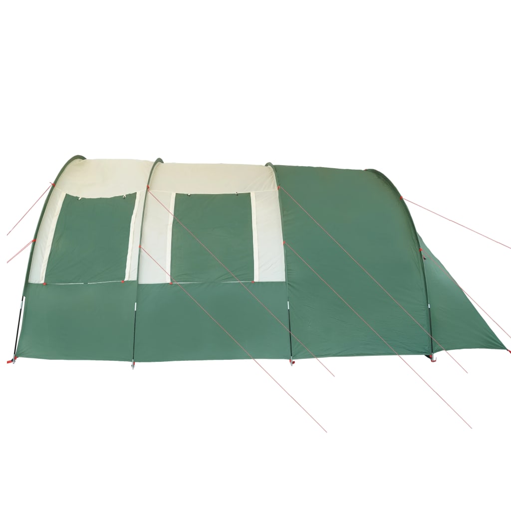 Camping Tent 4 Persons Green 483x340x193 cm 185T Taffeta