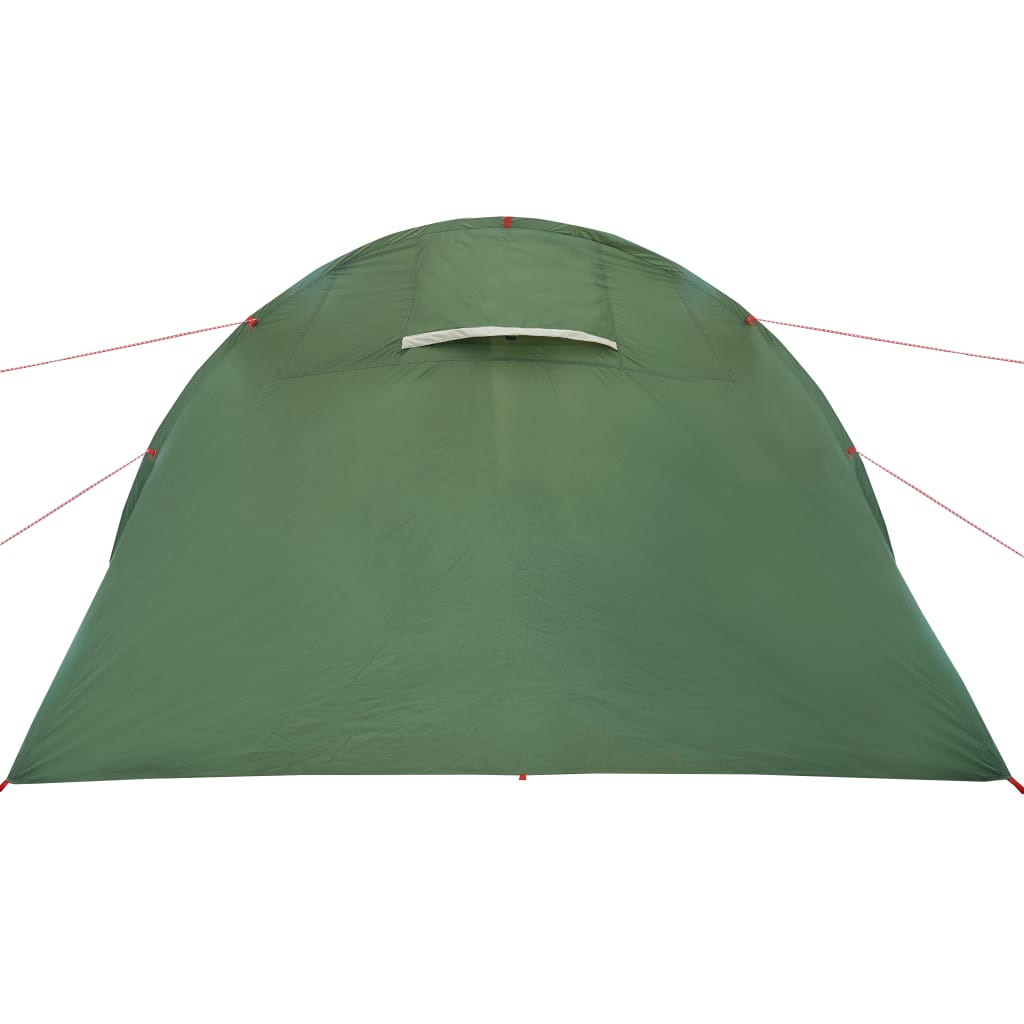 Camping Tent 4 Persons Green 483x340x193 cm 185T Taffeta