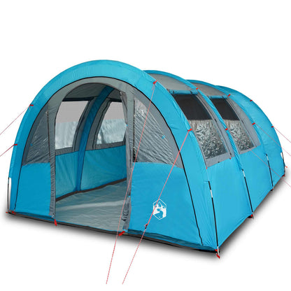 Camping Tent 4 Persons Blue 483x340x193 cm 185T Taffeta