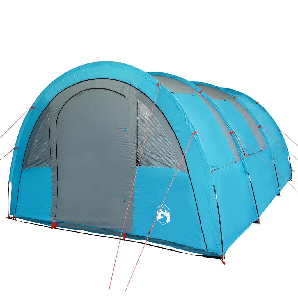 Camping Tent 4 Persons Blue 483x340x193 cm 185T Taffeta