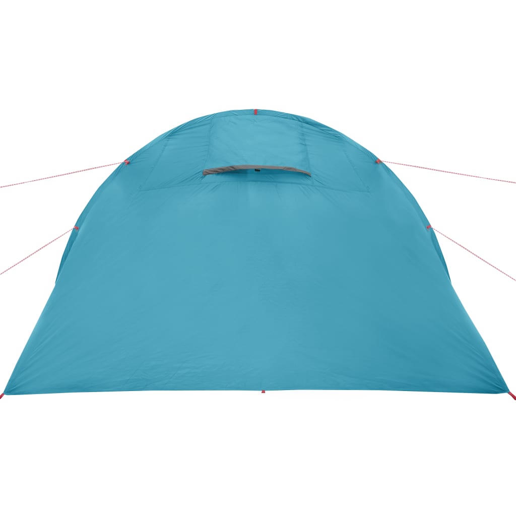 Camping Tent 4 Persons Blue 483x340x193 cm 185T Taffeta