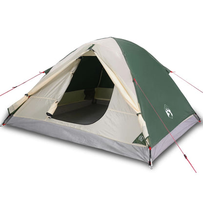 Camping Tent 3 Persons Green 240x217x120 cm 190T Taffeta