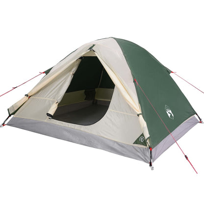 Camping Tent 3 Persons Green 240x217x120 cm 190T Taffeta