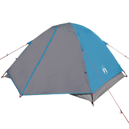 Camping Tent Dome 3-Person Blue Waterproof