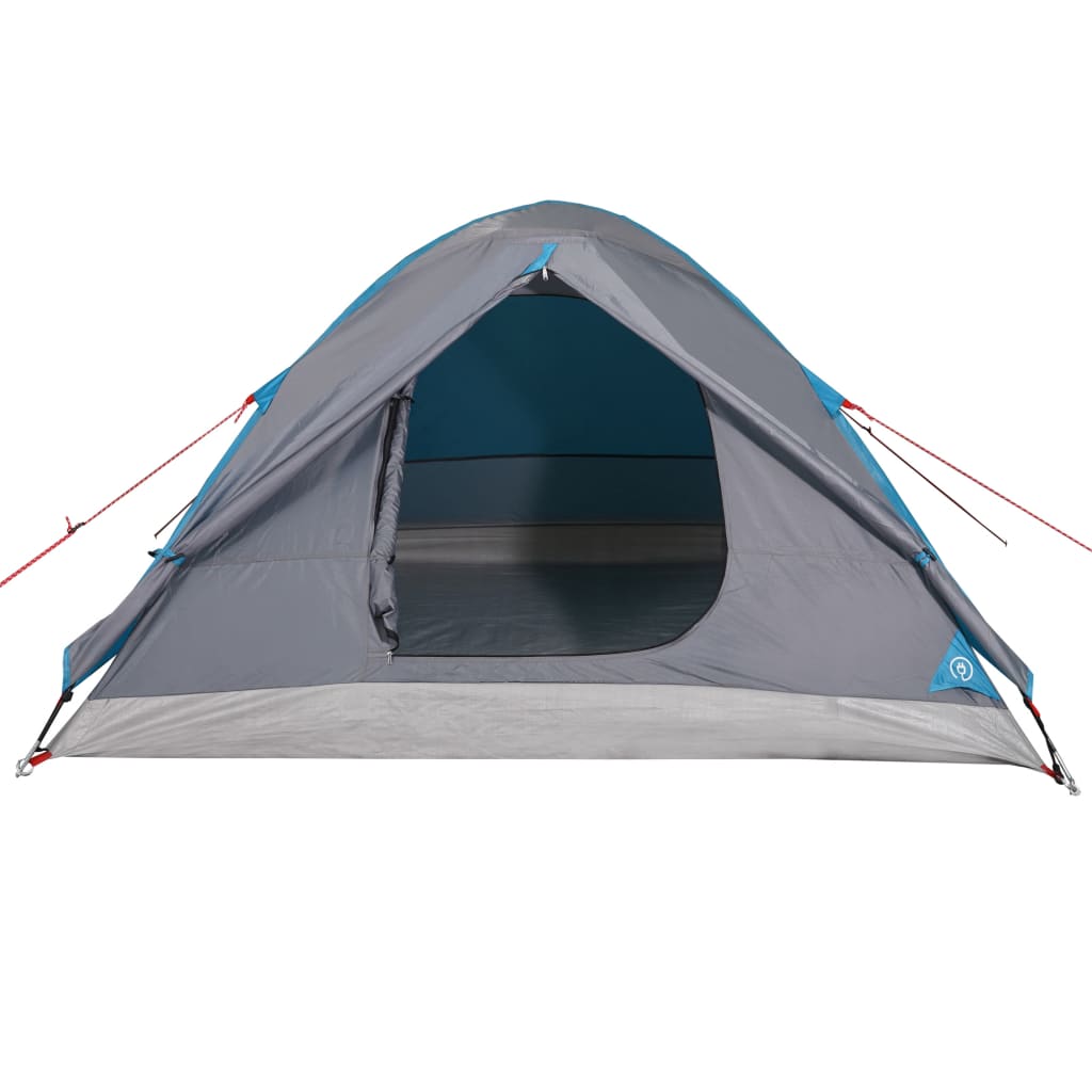 Camping Tent Dome 3-Person Blue Waterproof