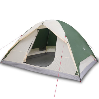 Camping Tent Dome 6-Person Green Waterproof