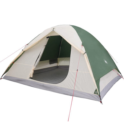 Camping Tent Dome 6-Person Green Waterproof