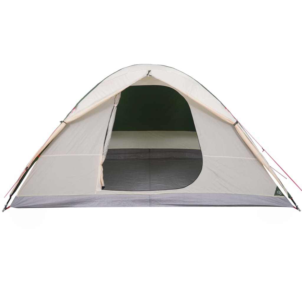 Camping Tent Dome 6-Person Green Waterproof