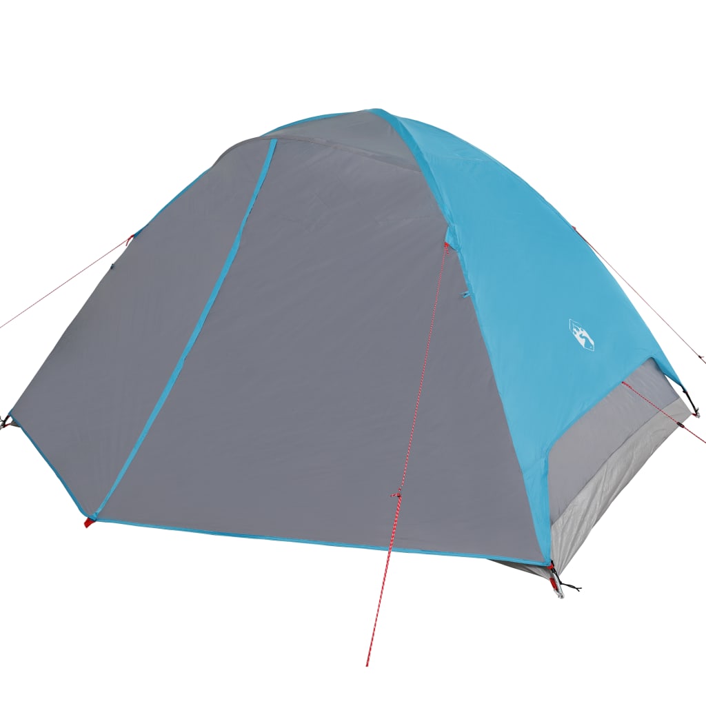 Camping Tent Dome 6-Person Blue Waterproof