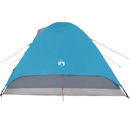 Camping Tent Dome 6-Person Blue Waterproof