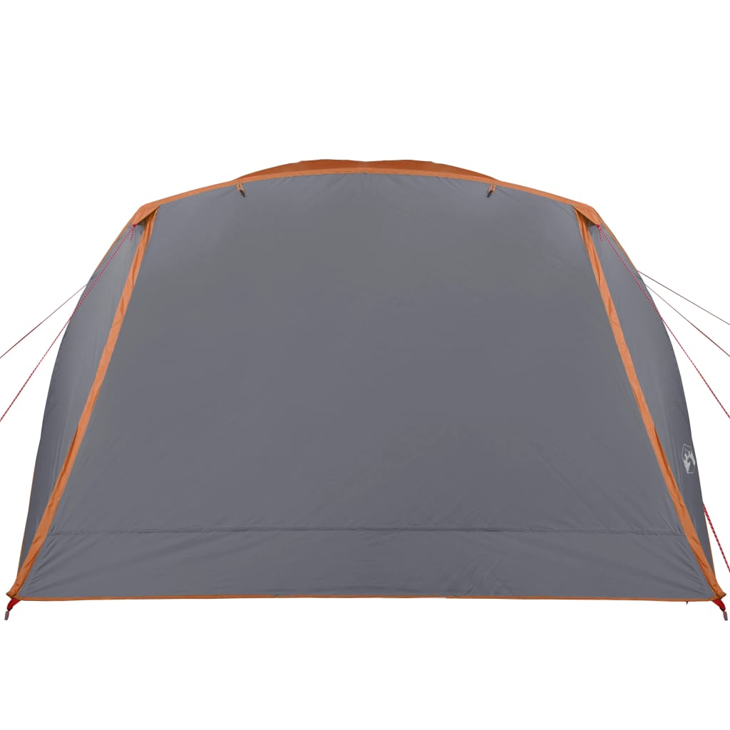 Camping Tent with Porch 4-Person Orange Waterproof