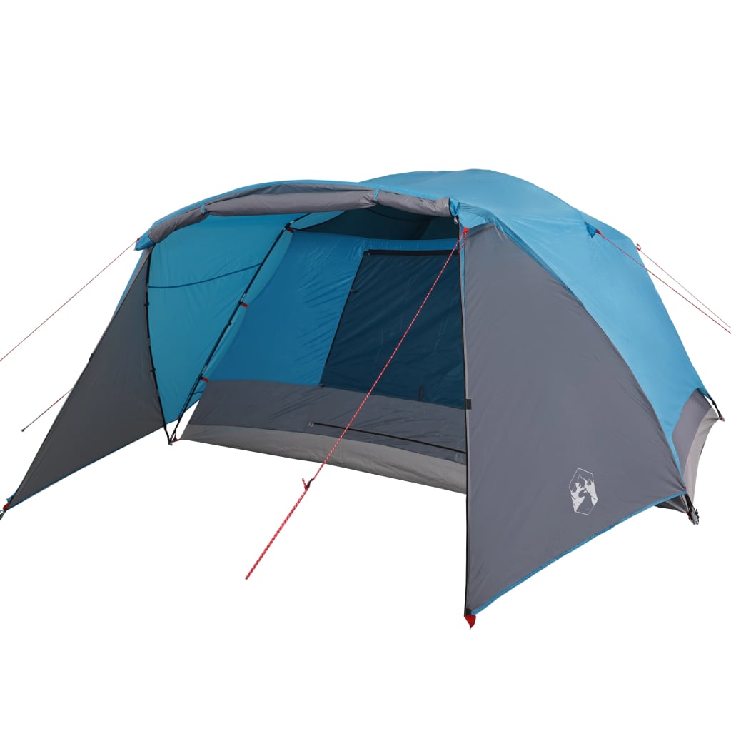 Family Tent with Porch 6-Person Blue Waterproof