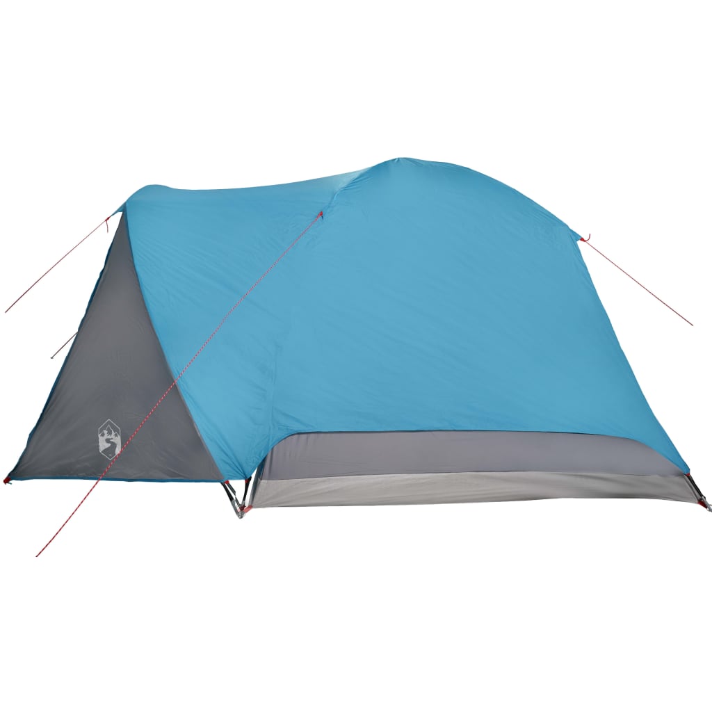 Family Tent with Porch 6-Person Blue Waterproof