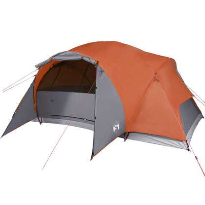 Family Tent Crossvent 8-Person Orange Waterproof