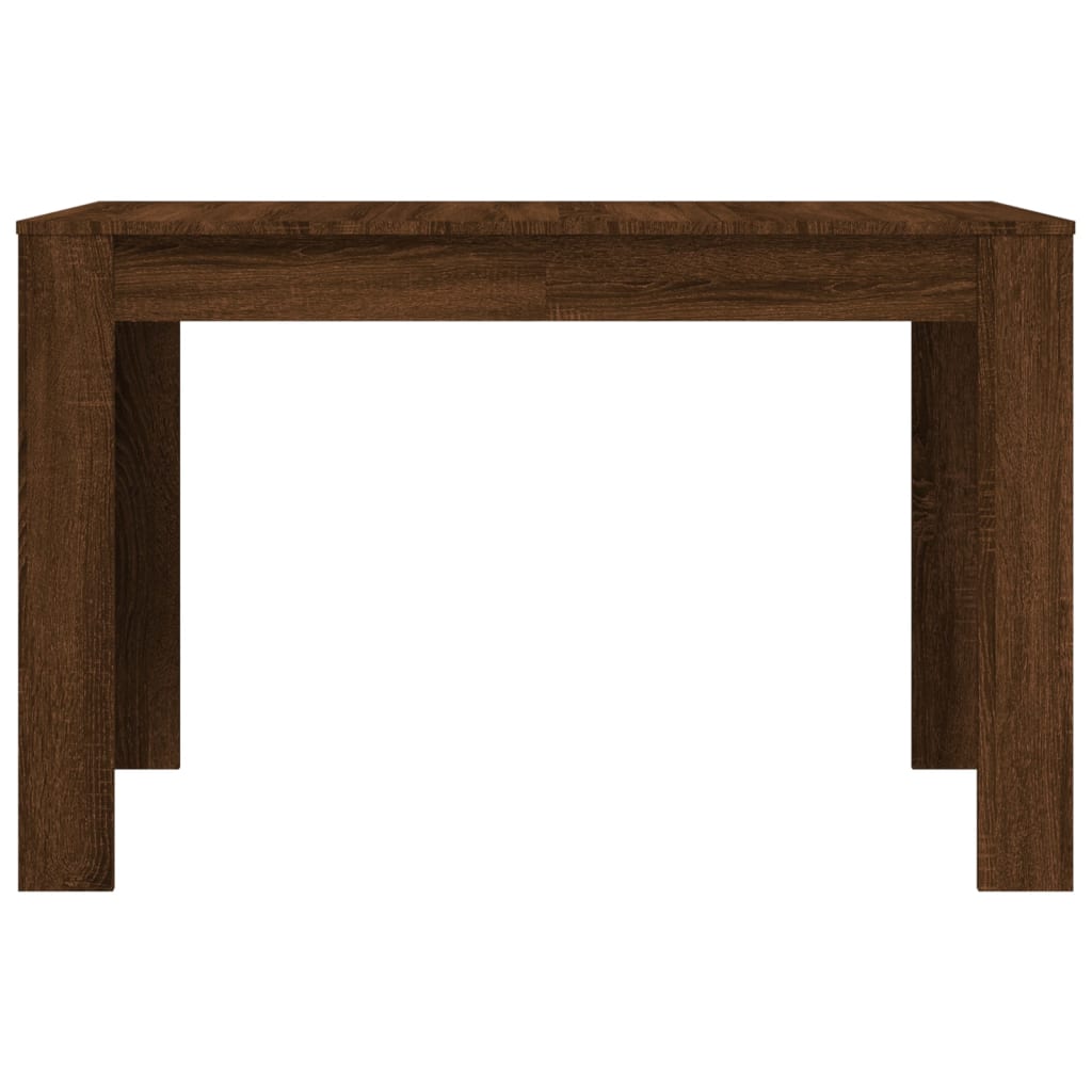 Dining Table Brown Oak 120x60x76 cm Engineered Wood