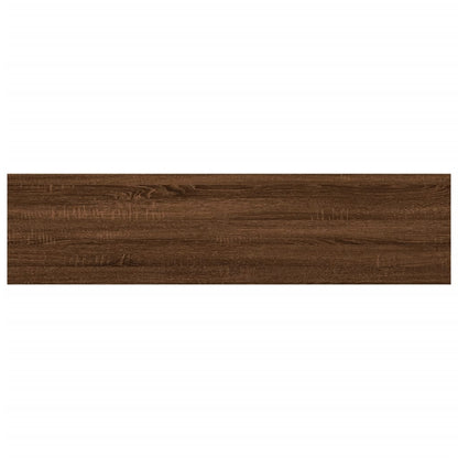 Wall Shelves 8 pcs Brown Oak 40x10x1.5 cm Engineered Wood