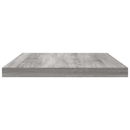 Wall Shelves 8 pcs Grey Sonoma 40x20x1.5 cm Engineered Wood