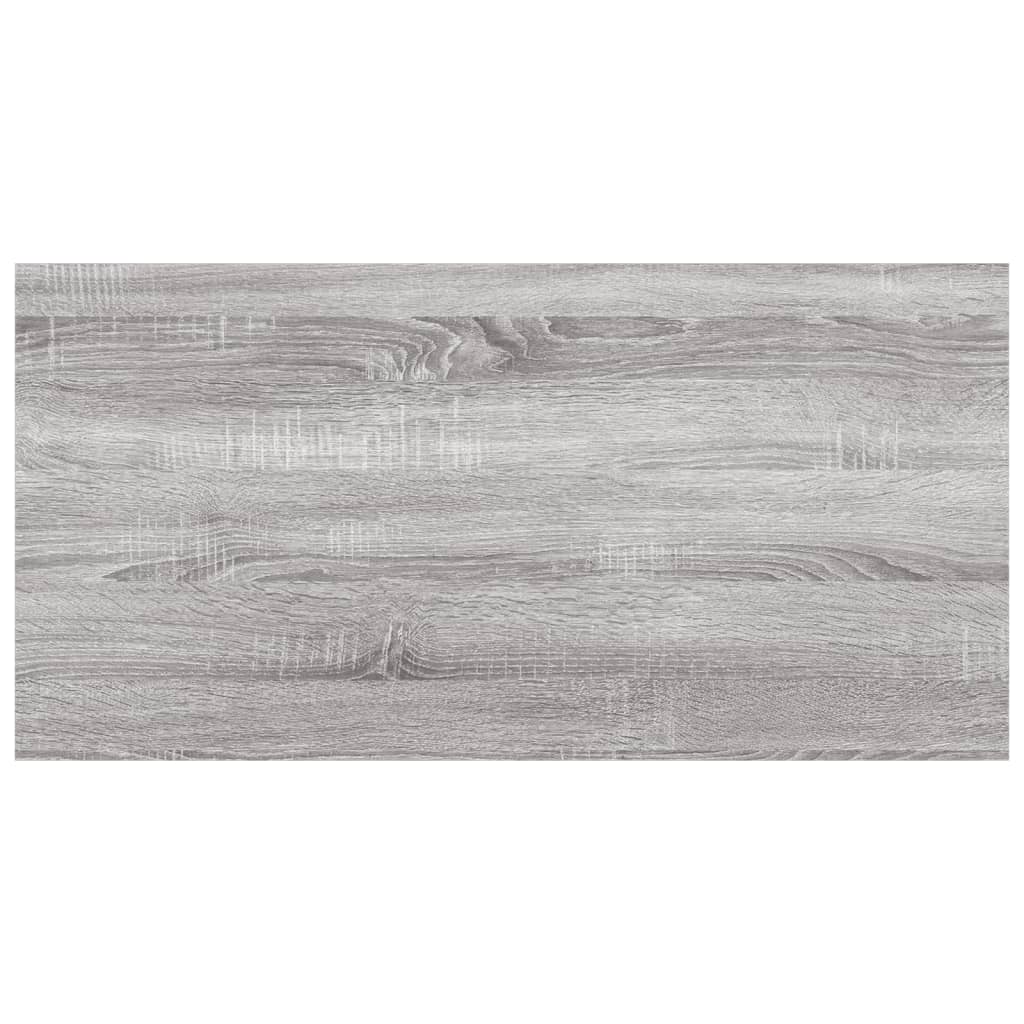 Wall Shelves 8 pcs Grey Sonoma 40x20x1.5 cm Engineered Wood