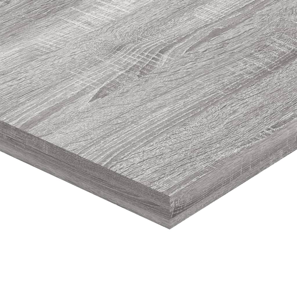 Wall Shelves 8 pcs Grey Sonoma 40x20x1.5 cm Engineered Wood