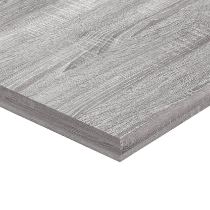 Wall Shelves 8 pcs Grey Sonoma 40x20x1.5 cm Engineered Wood