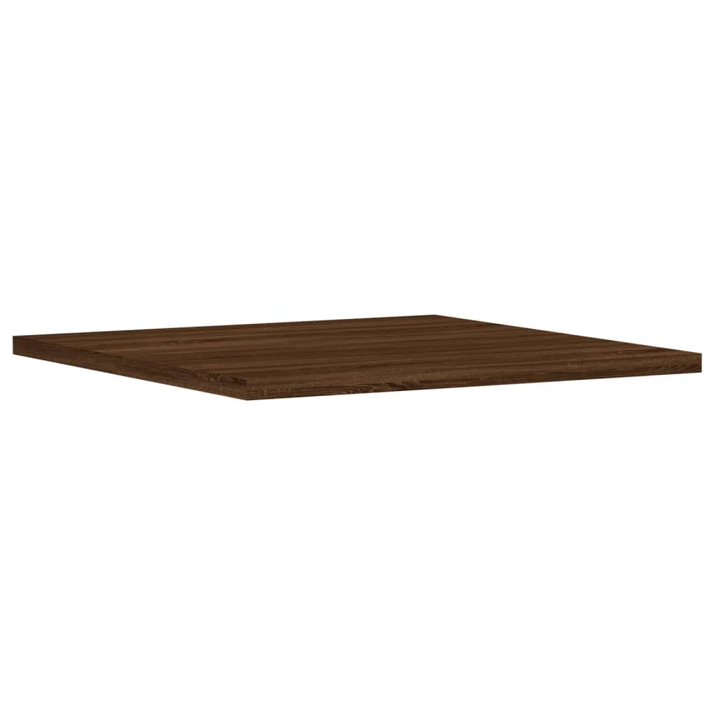 Wall Shelves 4 pcs Brown Oak 40x40x1.5 cm Engineered Wood