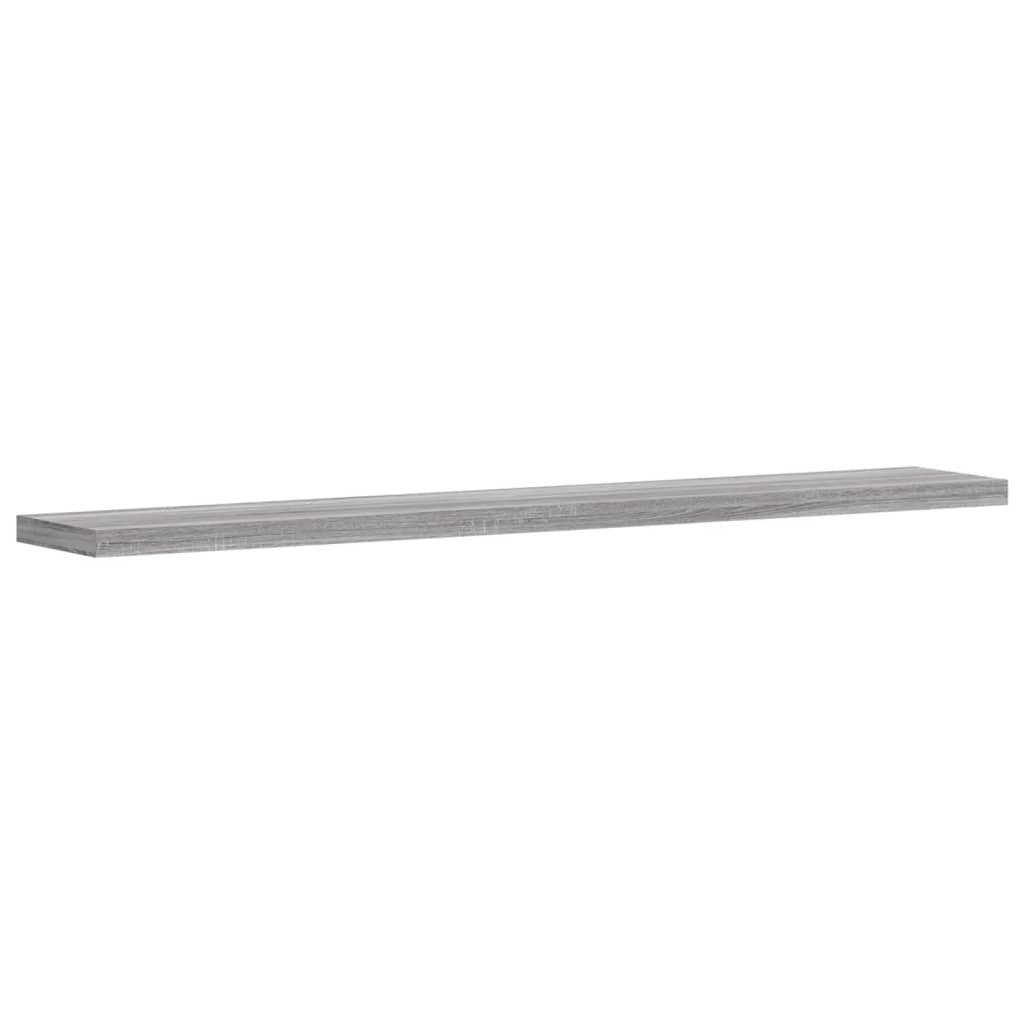 Wall Shelves 4 pcs Grey Sonoma 60x10x1.5 cm Engineered Wood