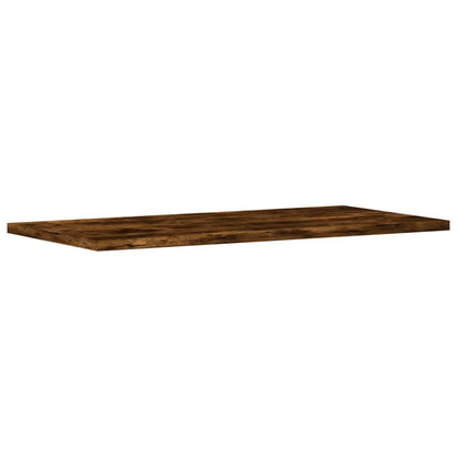 Wall Shelves 4 pcs Smoked Oak 60x20x1.5 cm Engineered Wood