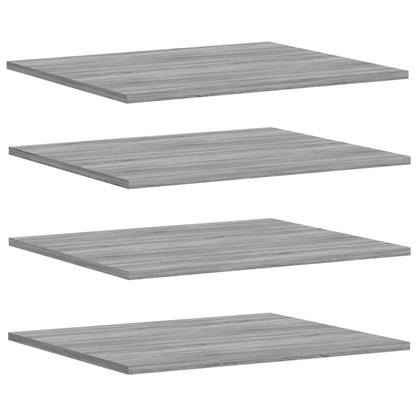 Wall Shelves 4 pcs Grey Sonoma 60x50x1.5 cm Engineered Wood