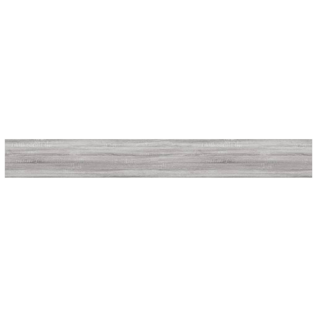 Wall Shelves 4 pcs Grey Sonoma 80x10x1.5 cm Engineered Wood