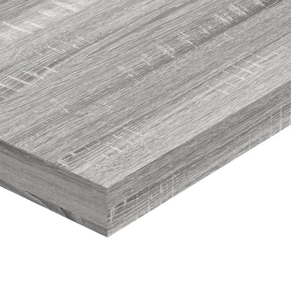 Wall Shelves 4 pcs Grey Sonoma 80x10x1.5 cm Engineered Wood