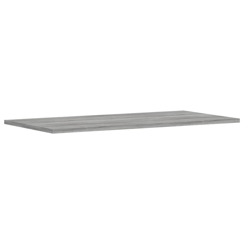 Wall Shelves 4 pcs Grey Sonoma 80x40x1.5 cm Engineered Wood